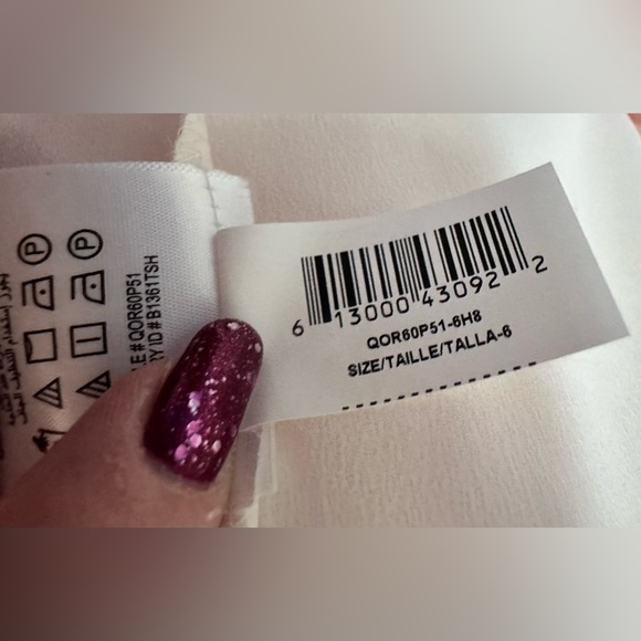 BCBG!! Orange and White Lace Sleeveless Dress by BCBGeneration Size 6 - Picture 15 of 15